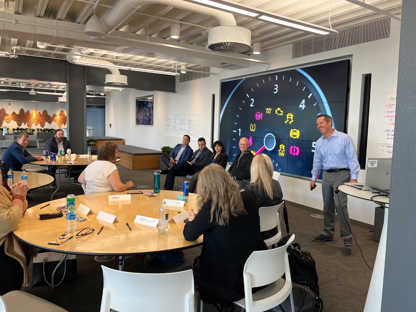 Tim at TELUS round table session
